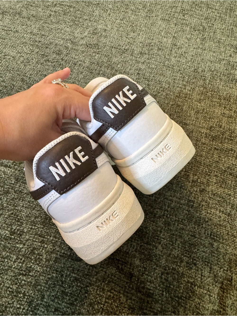 Nike Women’s Court Vision Alta Sneaker White/Black Size 6 - Picture 6 of 10